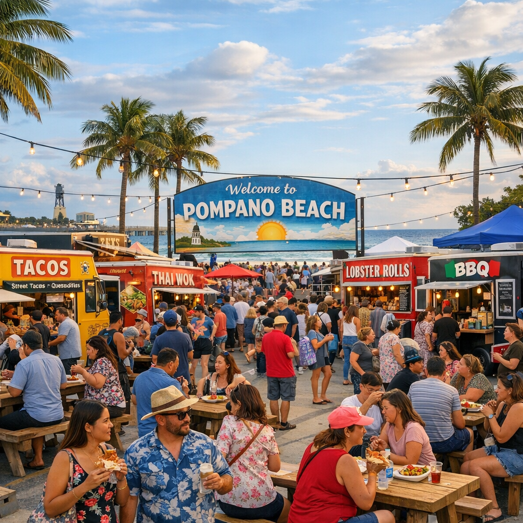 Exploring Pompano Beach’s Culinary Scene: New Eateries and Food Truck Favorites
